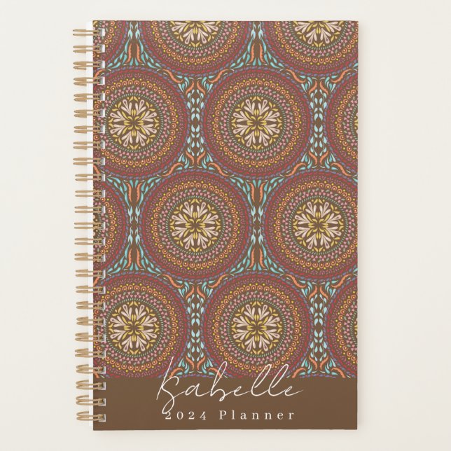 Agenda Mandala Brown (Frente)