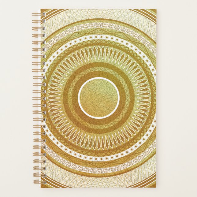 Agenda Mandala de Ouro e Brilho (Frente)