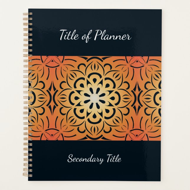 Agenda Mandala Explosão Solar (Frente)