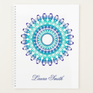 Agenda Mandala floral étnica.