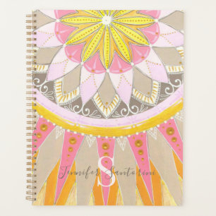 Agenda Mandala Morning Sun Colorful Monogramas Planner