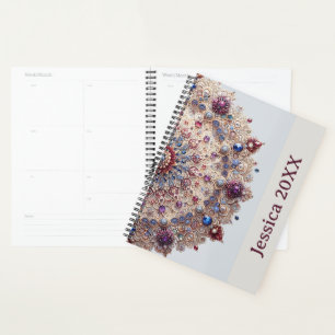 Agenda Mandalas Coloridos Lindos Simples Modernos