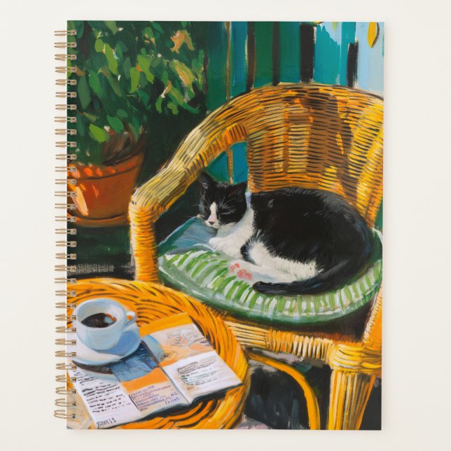 Agenda Manhã de Domingo Preguiçosa | Pintura para gatos e (Frente)