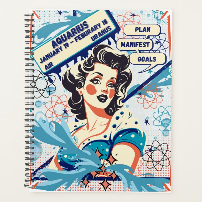 Agenda Manifest Planner - Aquário (Frente)