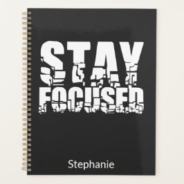 Agenda Mantenha-se concentrado | Frase Motivacional com T