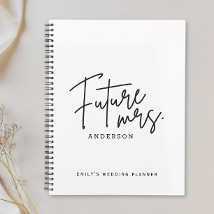 Agenda Manuscrito Moderno Futuro Sra. Wedding