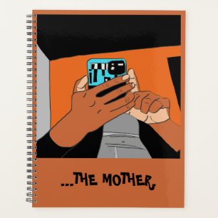 Agenda Mãos Móveis da Mãe, Cor de Laranja Ciano