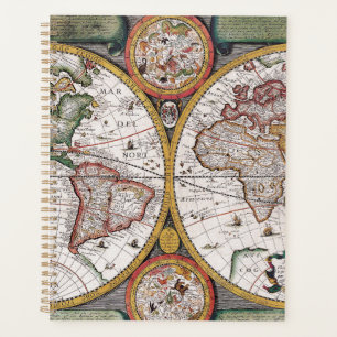 Agenda Mapa antigo antigo inspirado (12)