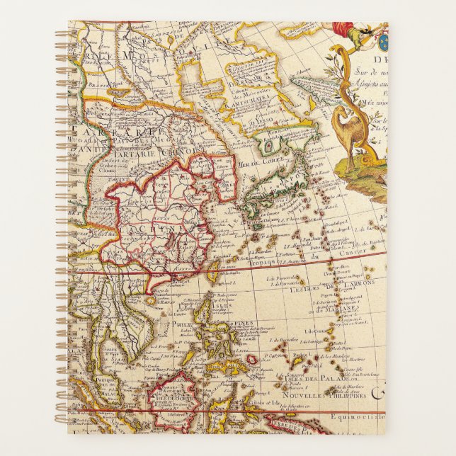 Agenda Mapa antigo antigo inspirado (6) (Frente)