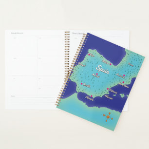 Agenda Mapa Clássico Da Espanha