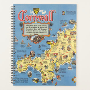Agenda Mapa de Cornwall, Inglaterra