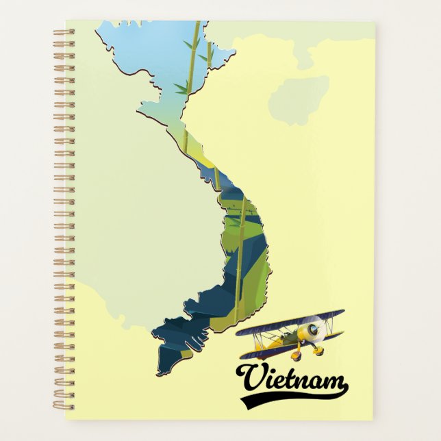 Agenda Mapa de viagem do Vietnã (Frente)