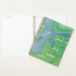Agenda mapa do mar Báltico