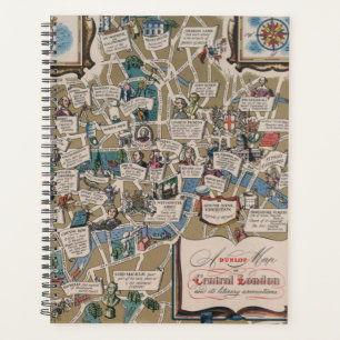 Agenda Mapa Dunlop - Marcas Literárias do Centro de Lond