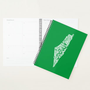 Agenda Mapa livre da Palestina e bandeira ف ل س ط ي ن