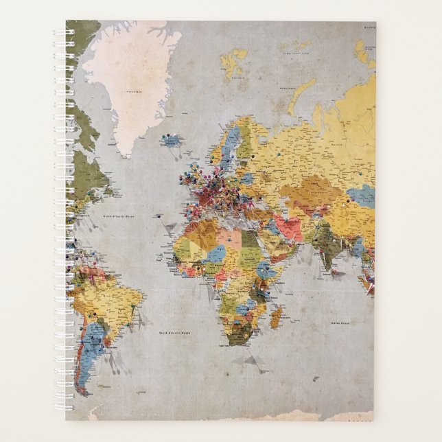Agenda mapa mundial (Frente)