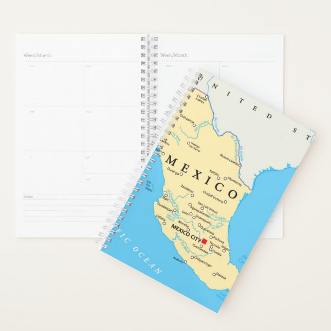 Agenda Mapa Político do México (Exibição)