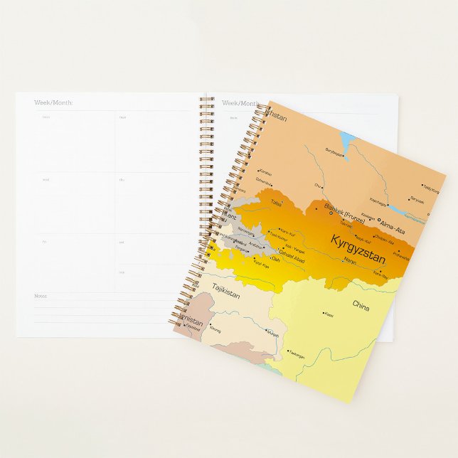 Agenda Mapa político do Quirguistão e da Ásia Central (Criador carregado)