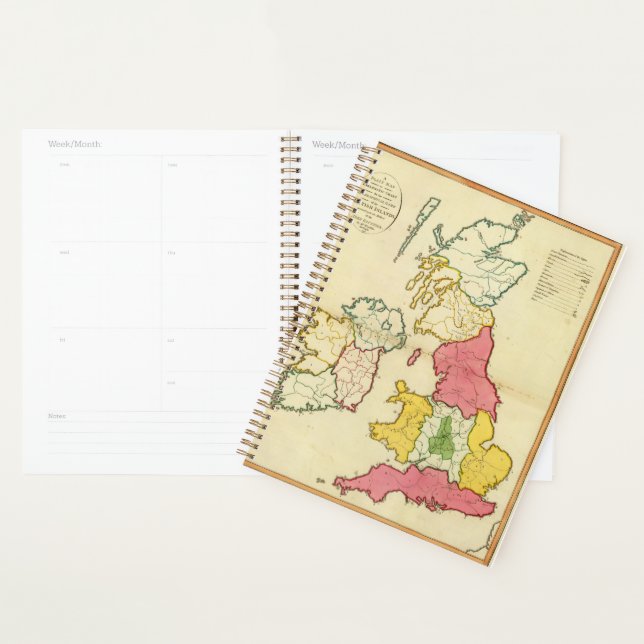 Agenda Mapa simples das Ilhas Britânicas (Exibição)