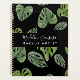 Agenda Maquiador Jungle Verdura Aquarela Monstera