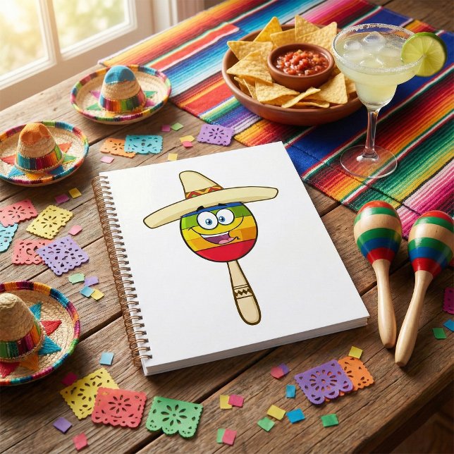 Agenda Maraca com Sombrero Colorida Festa (Criador carregado)