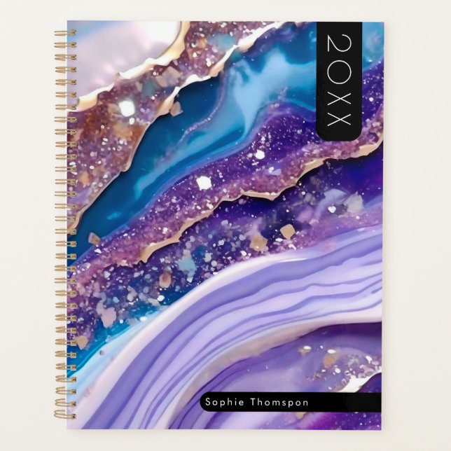Agenda Marble gemstone — novo ano (Frente)