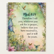 Marca 11:24 Imagem Cristã de Aquarela