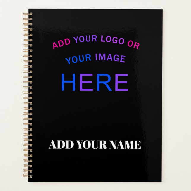 Agenda Marca comercial moderna personalizável (Frente)