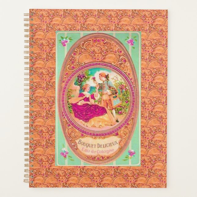Agenda Marca de perfumaria floral colonial francesa vitor (Frente)