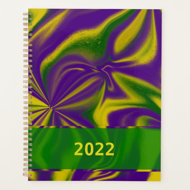 Agenda Mardi Gras Swirls (Frente)
