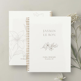 Agenda Marfim | Floral Minimalista Chic