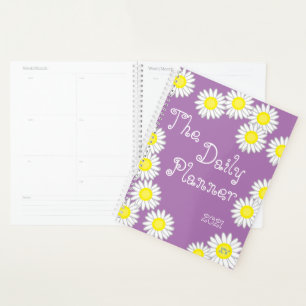 Agenda Margarida Branca Amarela Roxa