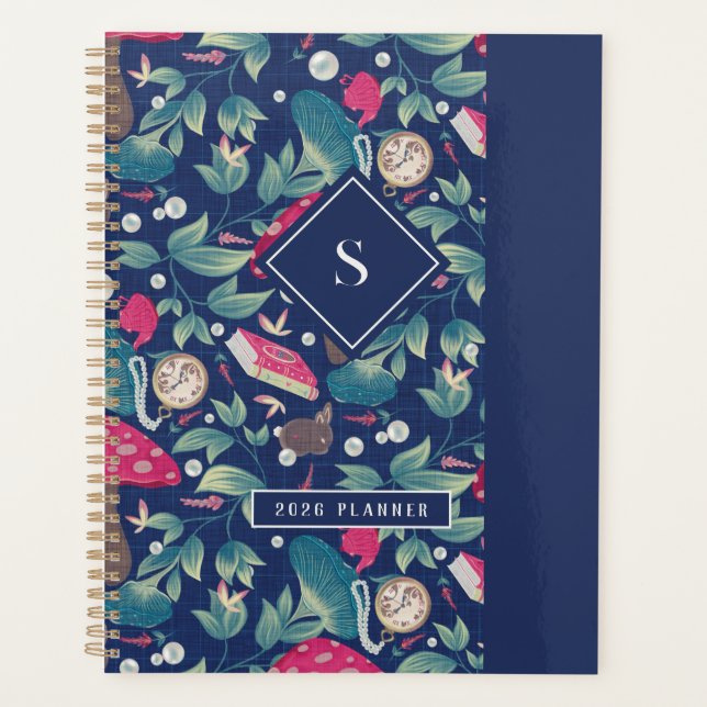 Agenda Marinho Blue Vintage Cottagecore (Frente)