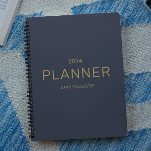 Agenda Marinho Dourado para empresa Blue Keep Focused 202