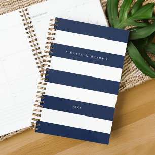 Agenda Marinho personalizado e faixa branca