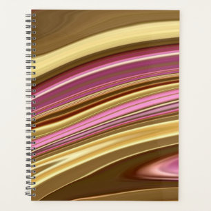 Agenda mármore líquido líquido retro digital com abstr