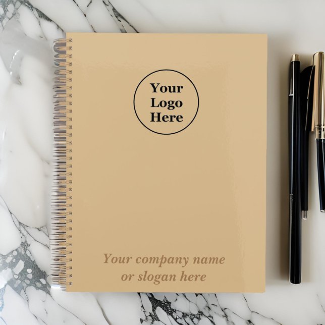 Agenda Marrom elegante simples (Criador carregado)