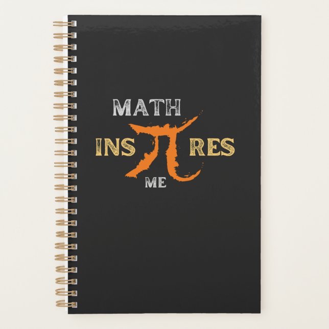 Agenda Matemática me inspira citação matemática curta no  (Frente)