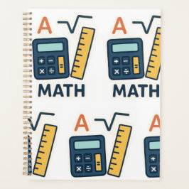 Agenda Matemática Minimalista - Calculadora, Régua
