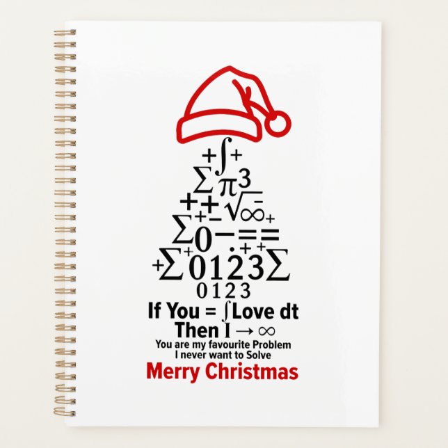 Agenda Math Christmas Tree Planner - Love Gift (Frente)