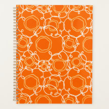 Matriz Floral Abstrata (Laranja) Arte Refinada