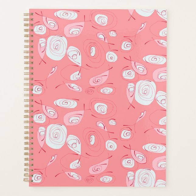 Agenda Mazipoodles Rosas De Peixes Cor-de-rosa (Frente)