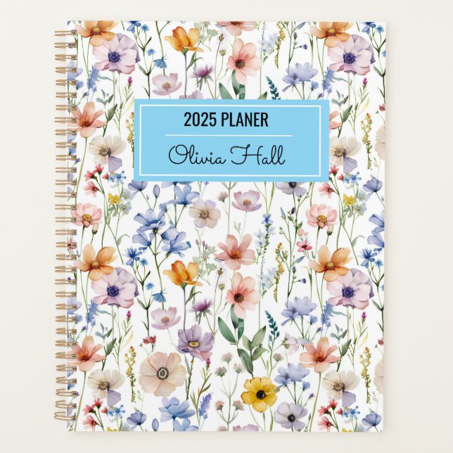 Agenda meadow floral Back to School Supplies Teachers (Frente)