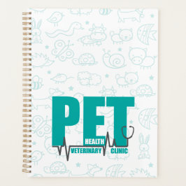 Agenda Medicamento veterinário Clínico Moderno do Teal