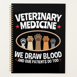 Agenda Medicina Veterinária Nós Desenhar Sangue Engraçado