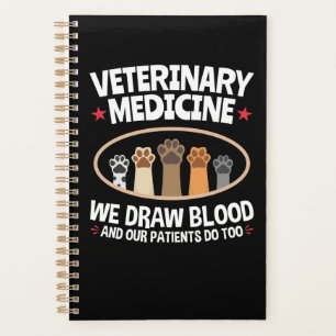 Agenda Medicina Veterinária Nós Desenhar Sangue Engraçado