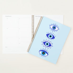 Agenda Meditação de Energia de Olhos Mau Azuis Hamsa Míst
