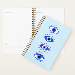 Agenda Meditação de Energia de Olhos Mau Azuis Hamsa Míst