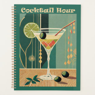 Agenda Meio século de Hora Moderna do Cocktail Martini