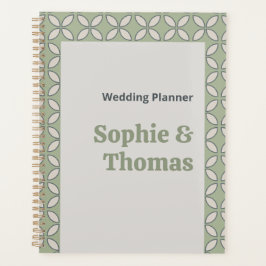 Agenda Meio século Mod Retro Wedding Olive Green